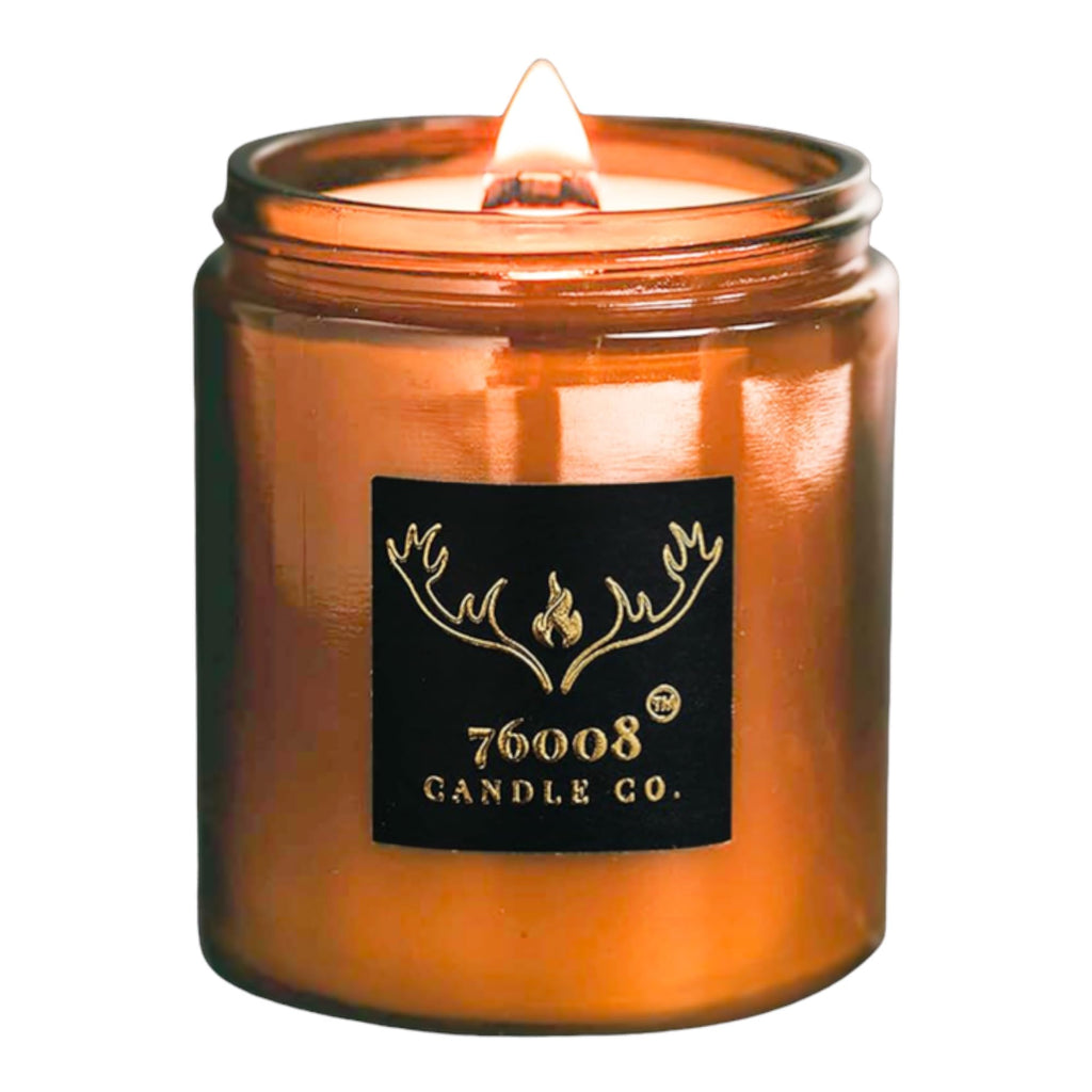 Leather & Whiskey Scented 16 oz Soy Wax Candle C60482