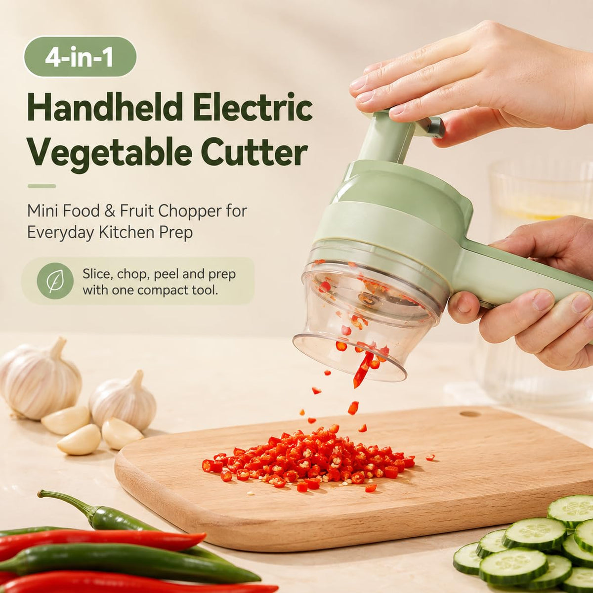 4 in 1 Handheld Electric Vegetable Cutter A316566