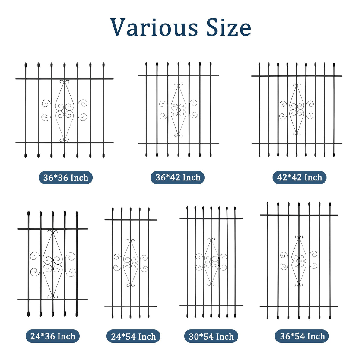 Black Window Bar Guard O98713