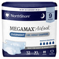 White XL Adult Diapers with Tabs 12 Count R4760