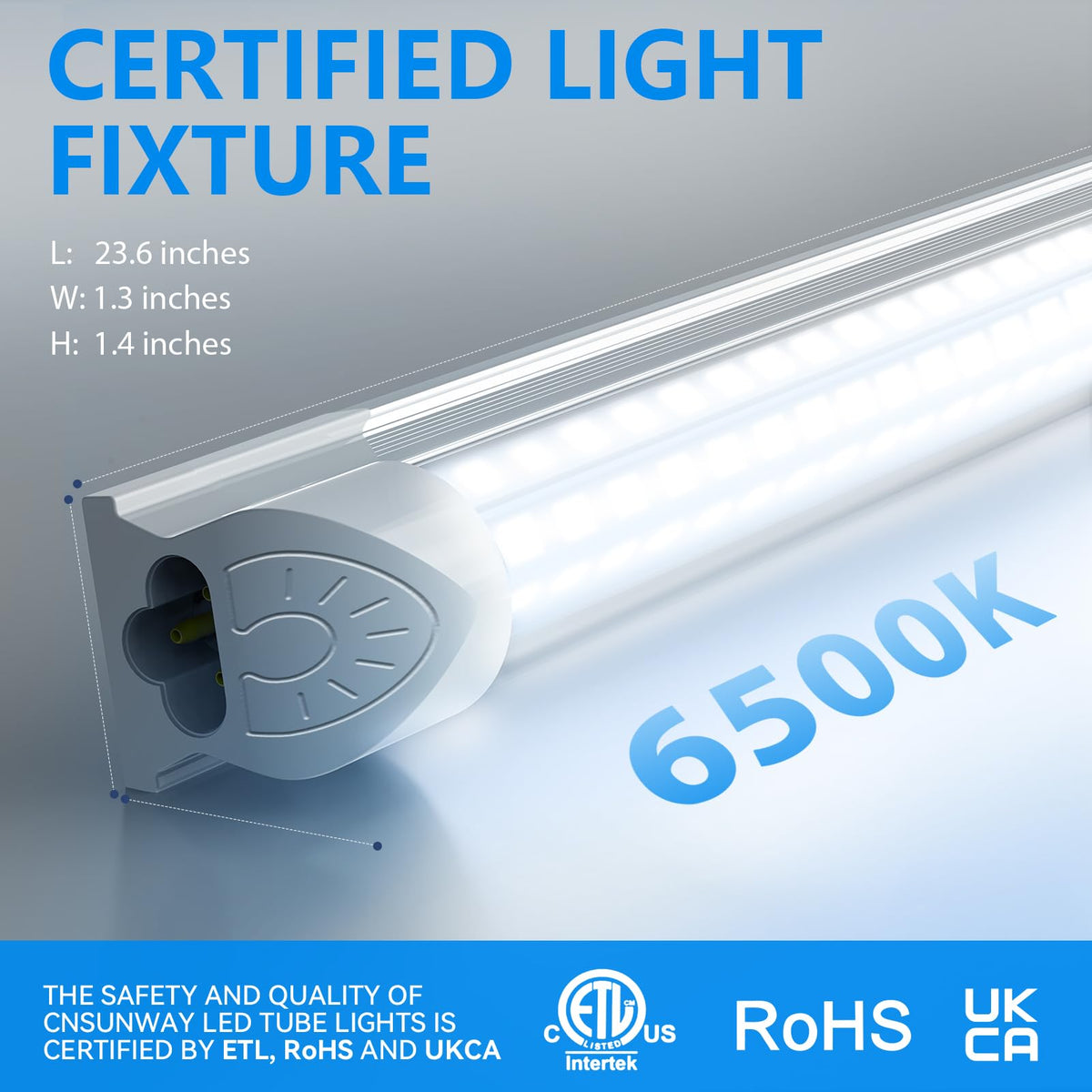 2FT 25W 3750LM 6500K Linkable LED Shop Light S30424