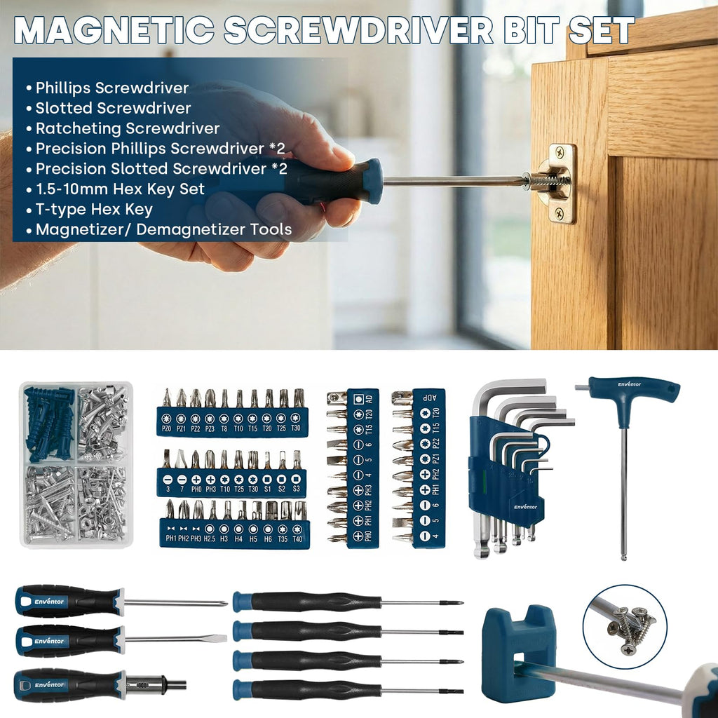 220 Pieces Blue Tool Set with Molded Storage Case I478801