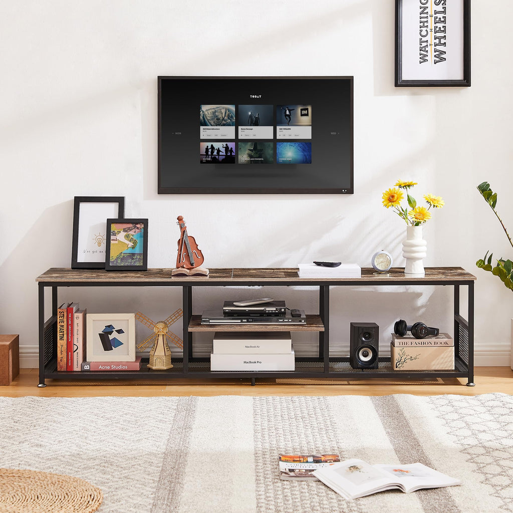 Brown 3 Tier TV Stand up to 80 Inch R52388