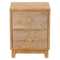 2 Drawer Wood Nightstand H8547