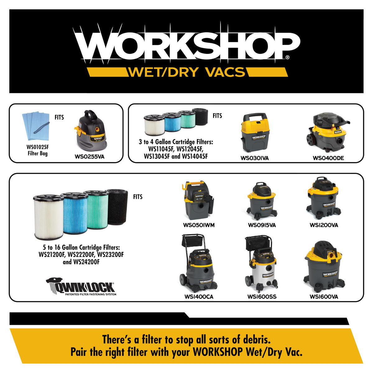 16-Gallon Wet Dry Vacuum Cleaner W50276