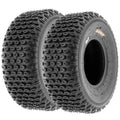 Set of 2 Off-Road Tires 19x7-8 6PR Knobby Tread D114