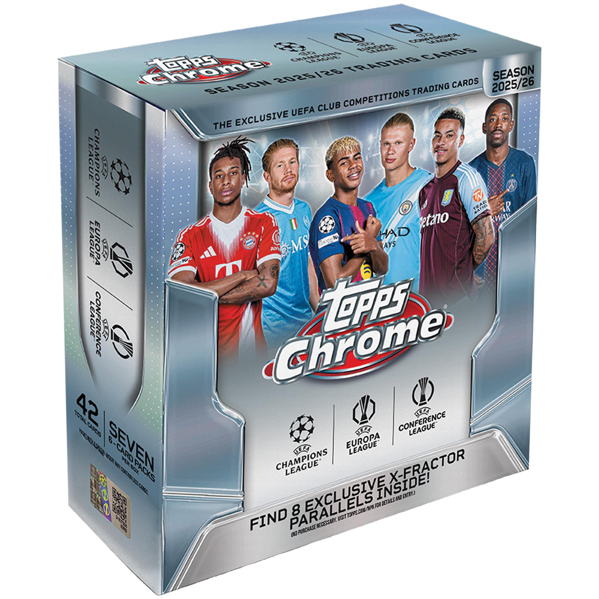 Topps Chrome UEFA Club Competitions Soccer Mega Box N9980
