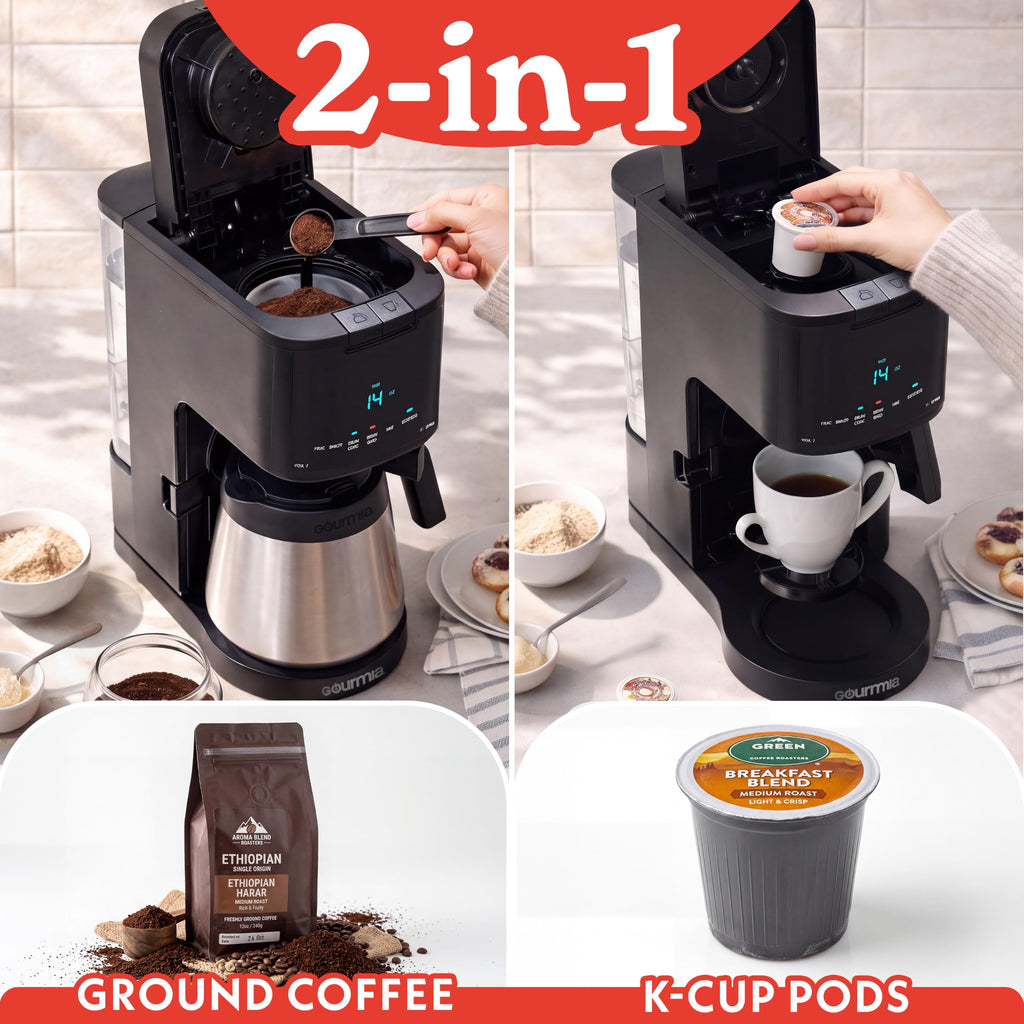 Black 12-Cup Single Serve Coffee Maker F693