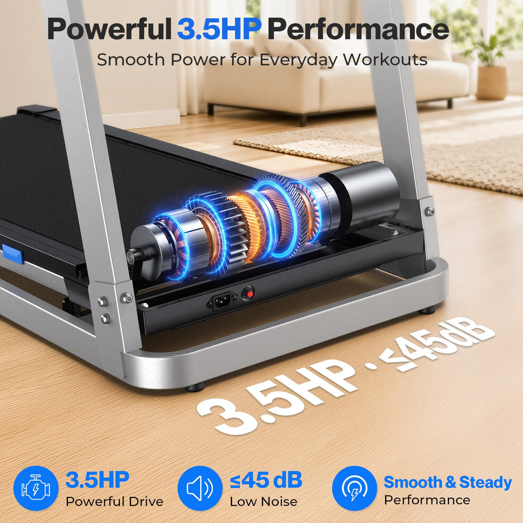 Foldable Treadmill with 10% Incline 400 LBS Capacity P515554