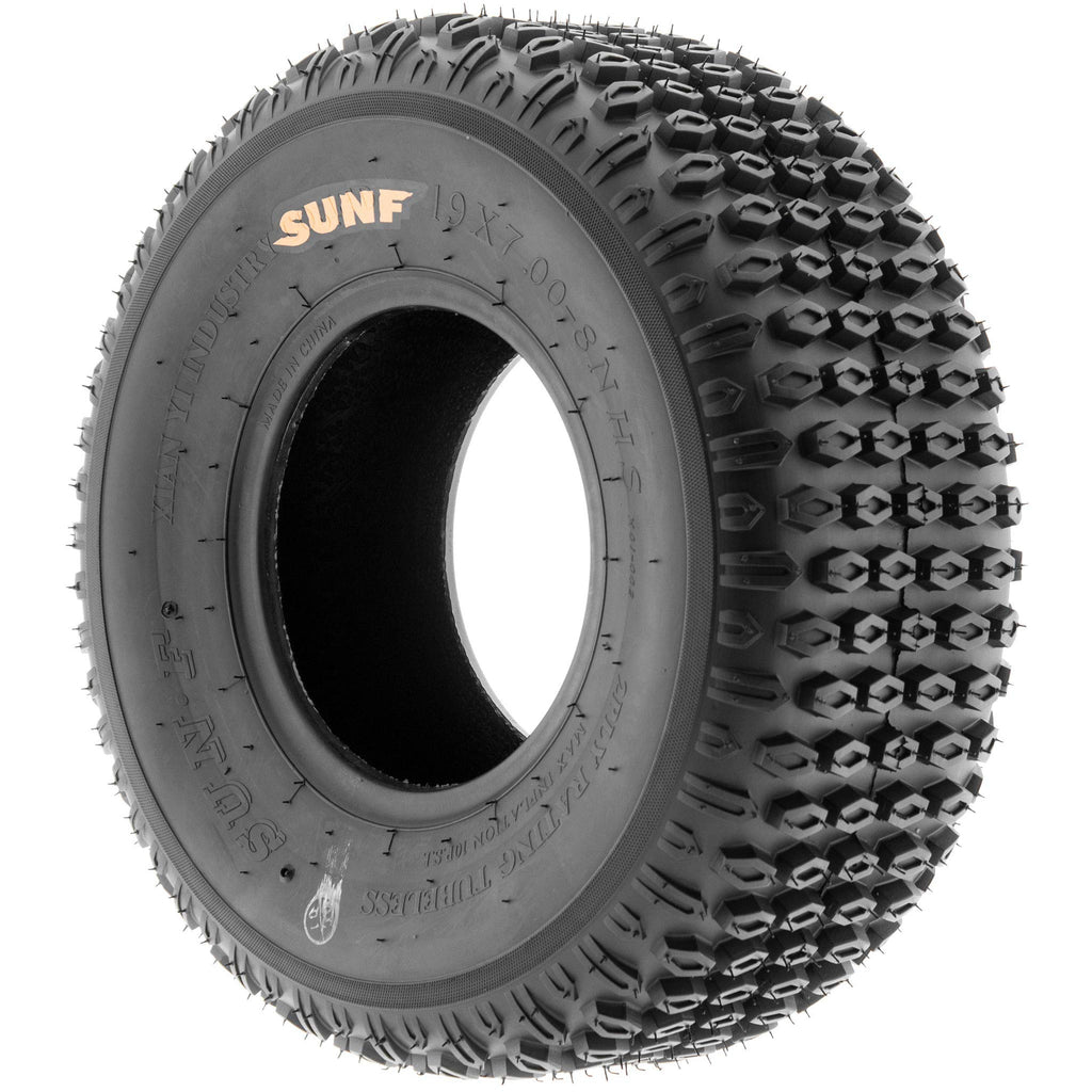Set of 2 Off-Road Tires 19x7-8 6PR Knobby Tread D114