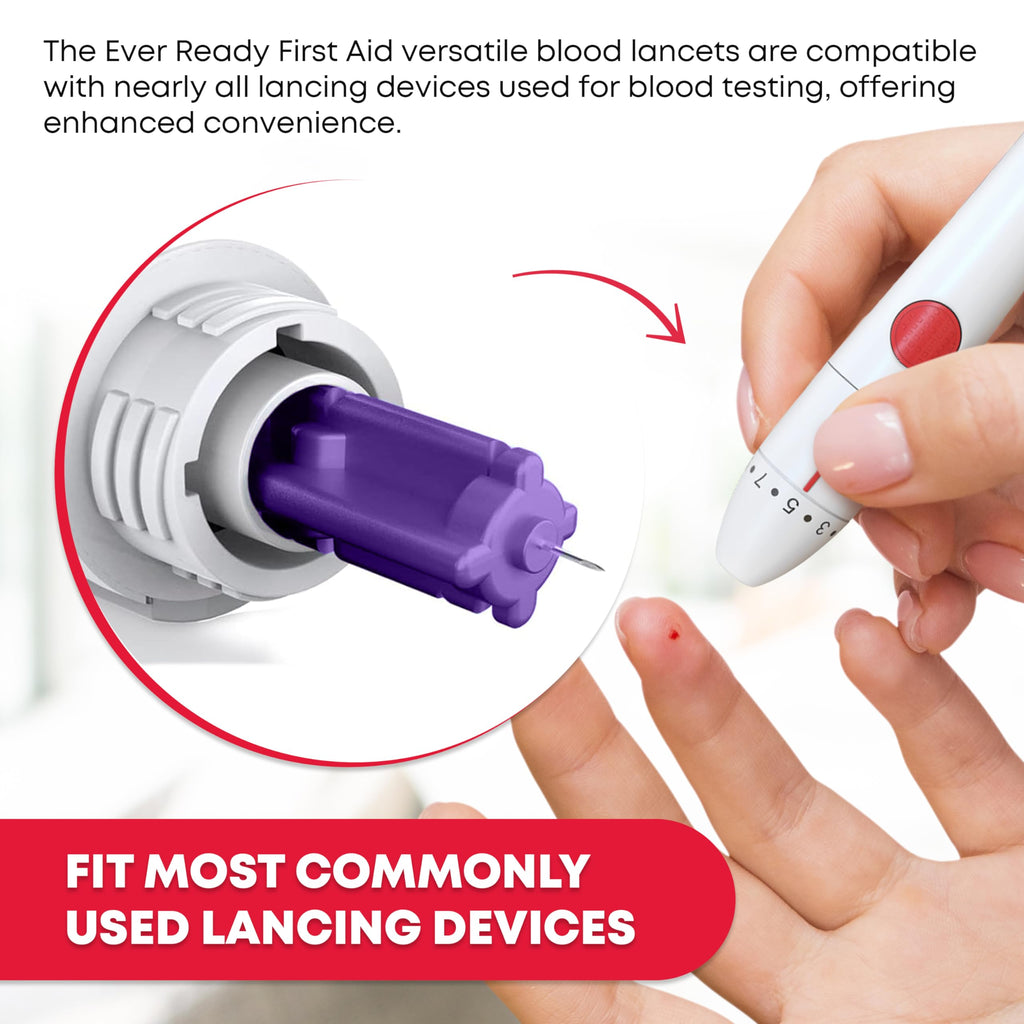 Sterile Twist-Cap Lancets 30G Purple 500 Count A258