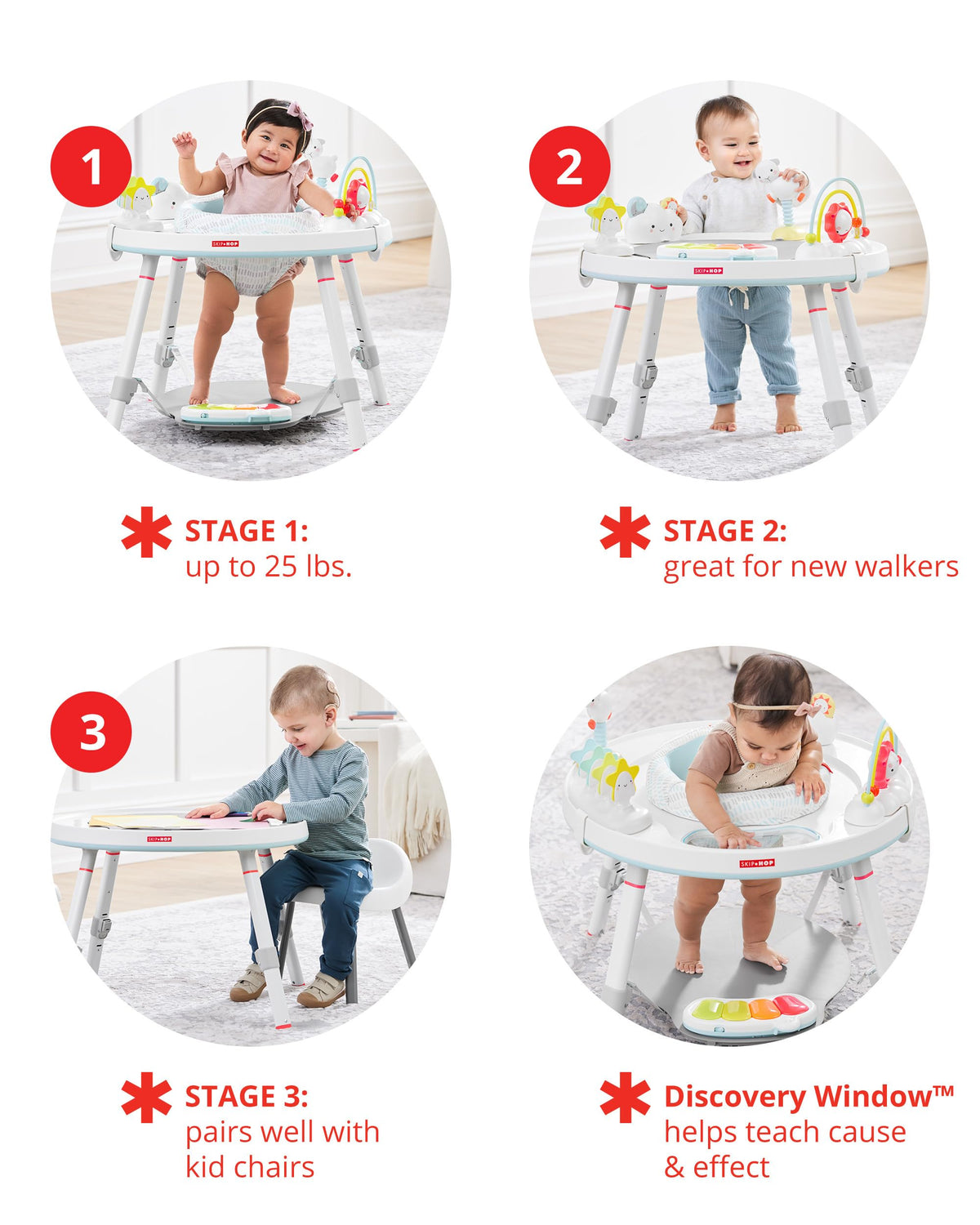 3-in-1 Activity Center & Toddler Chairs Set C127