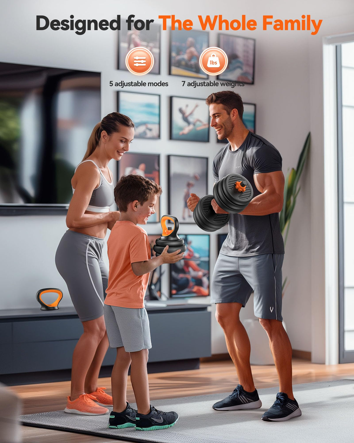 Adjustable Dumbbells Free Weight Set with Connector I4738