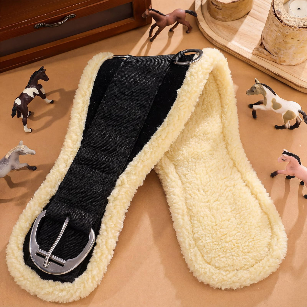 Fleece Horse Cinch with Removable Liners 30 Inch D309246