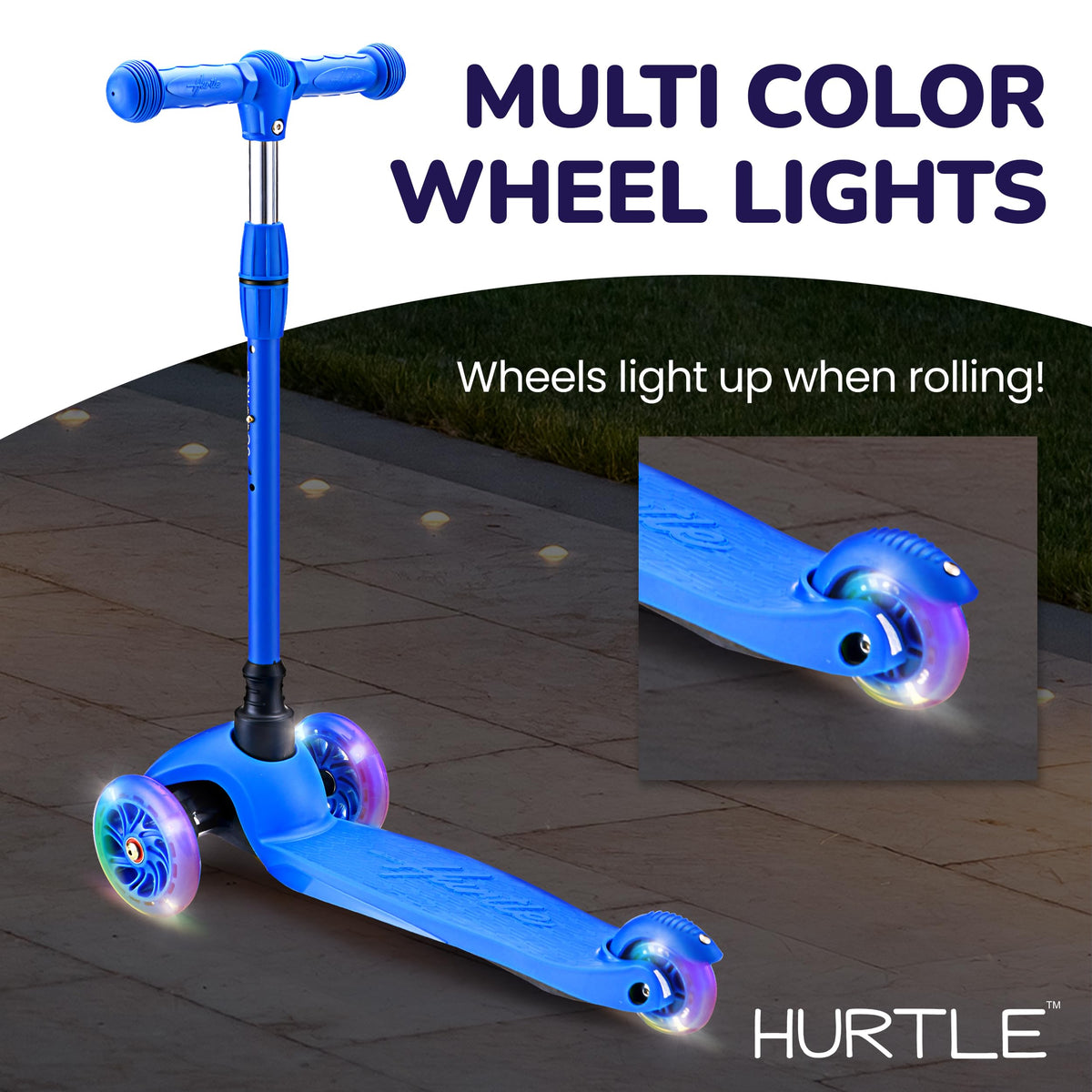 3 Wheel Kids Scooter with LED Wheels K718