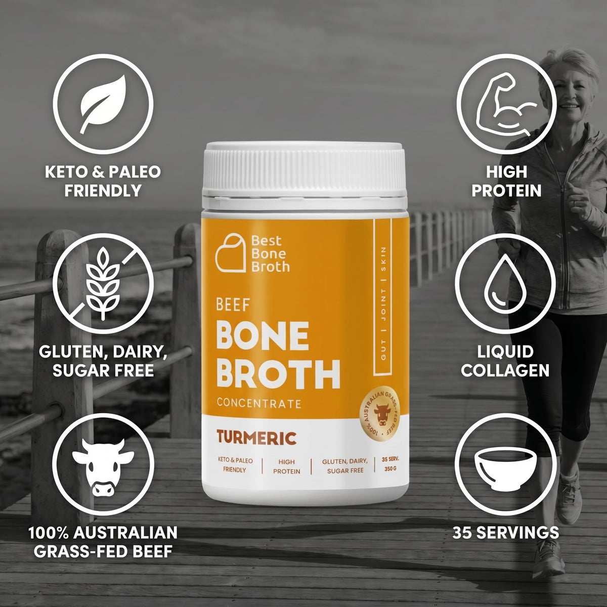 Grass Fed Beef Bone Broth Concentrate C636