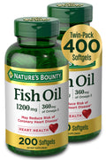 Fish Oil 1200mg 200 Softgels Pack of 2 E907