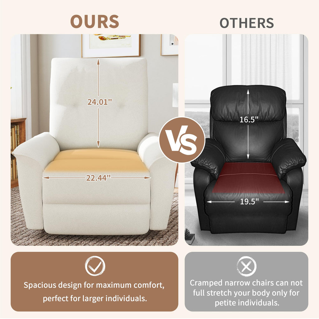 Power Swivel Rocker Recliner Chair with Phone Holder and USB Ports X846