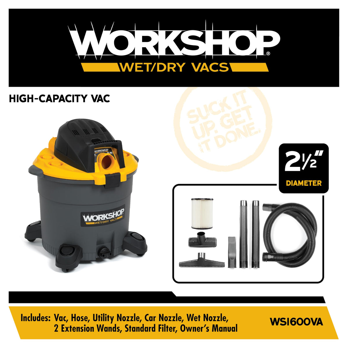 16-Gallon Wet Dry Vacuum Cleaner W50276