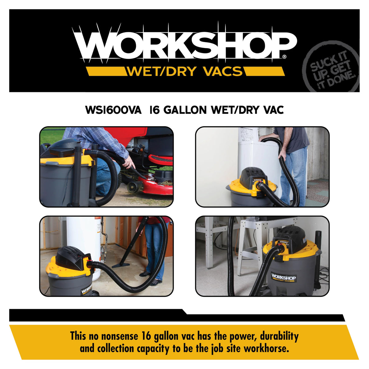 16-Gallon Wet Dry Vacuum Cleaner W50276