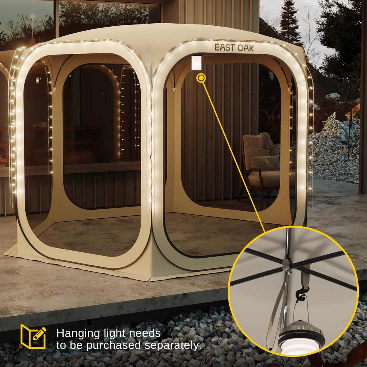 Pop-Up Screen House Tent 12 x 12 FT with Carry Bag B47123