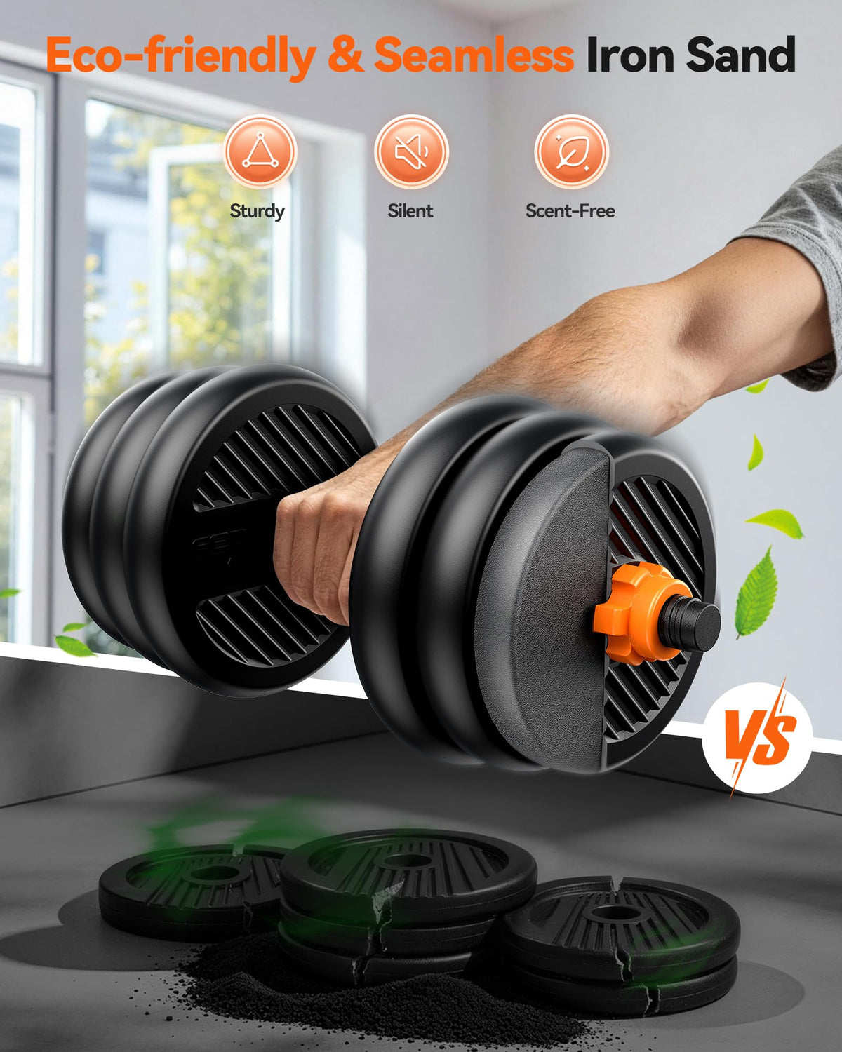 Adjustable Dumbbells Free Weight Set with Connector I4738