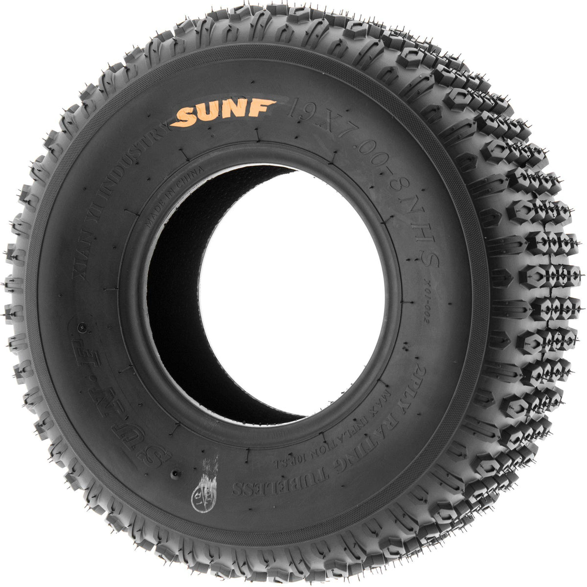 Set of 2 Off-Road Tires 19x7-8 6PR Knobby Tread D114