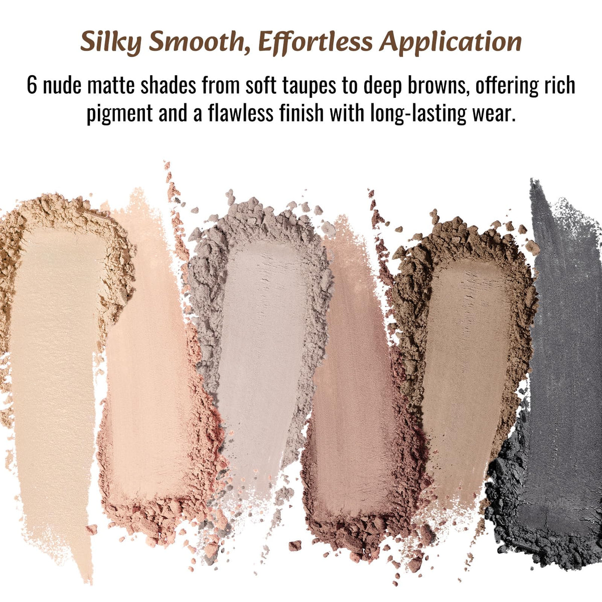 Nude Matte 6 Colors Mini Eyeshadow Palette with Mirror C443