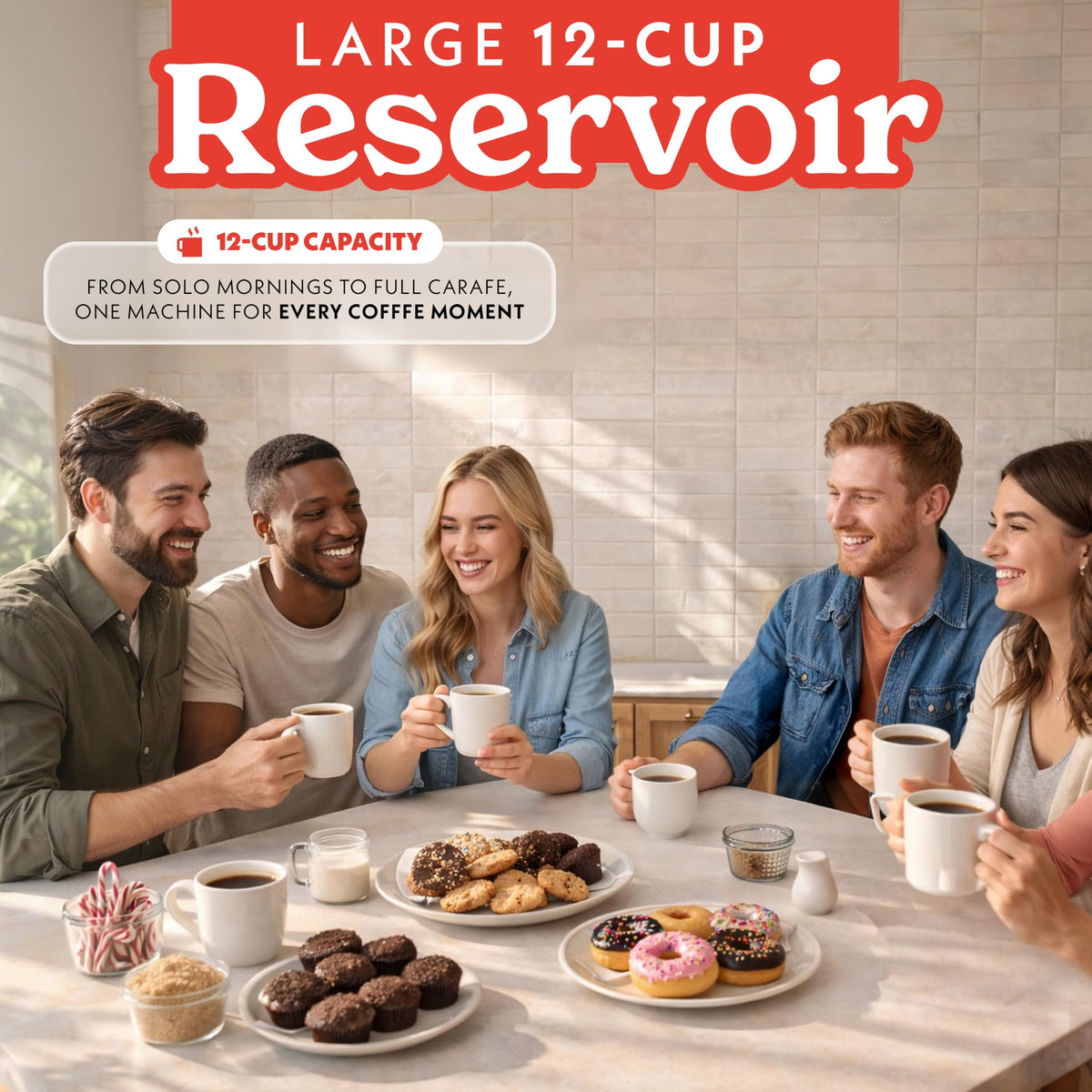 Black 12-Cup Single Serve Coffee Maker F693