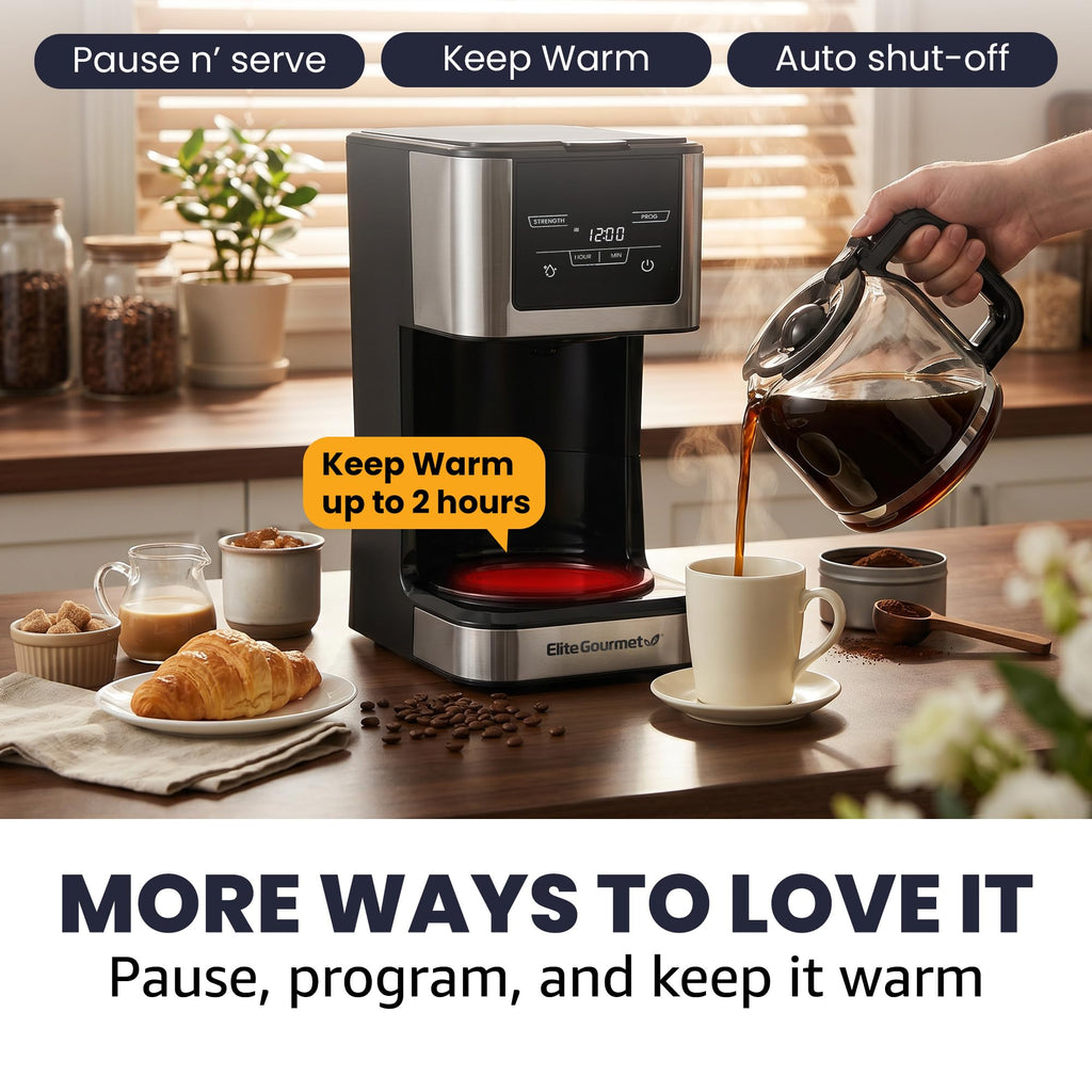 12-Cup Programmable Drip Coffee Maker Y389889