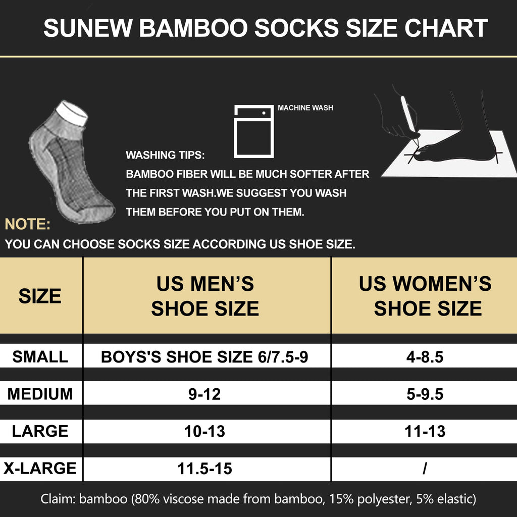 6 Pairs Viscose Bamboo Cushioned Ankle Socks J21526