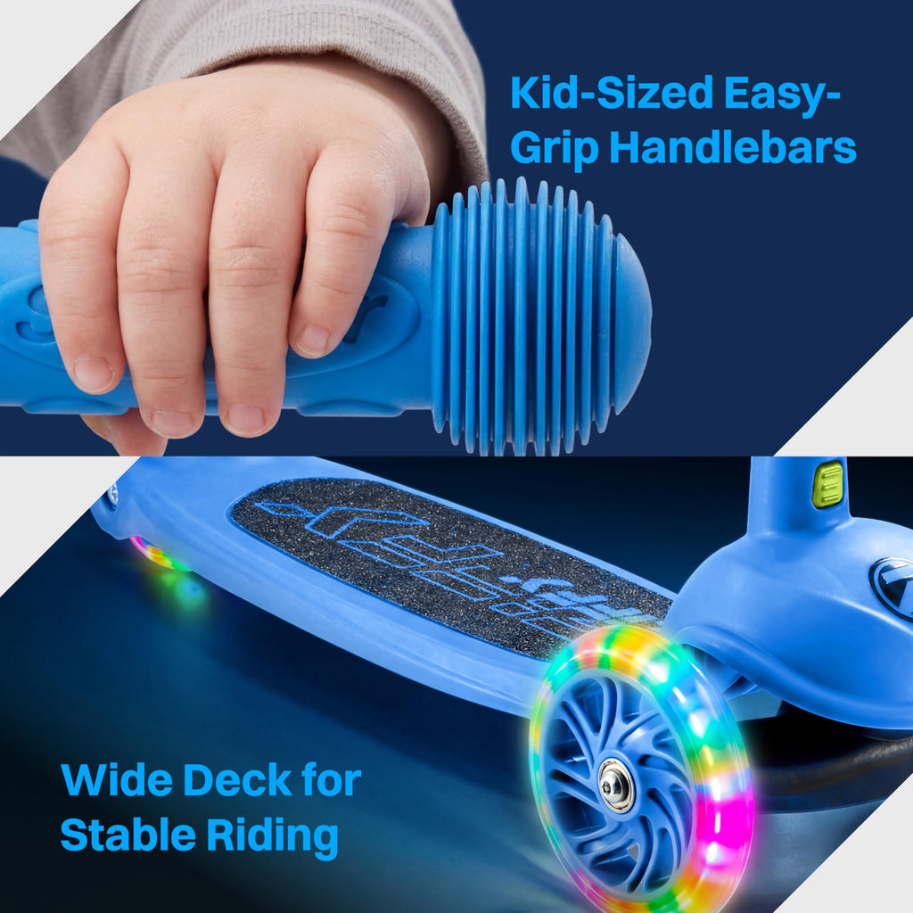 Multicolor 3 Wheel Scooter with LED Light-Up Wheels H66322