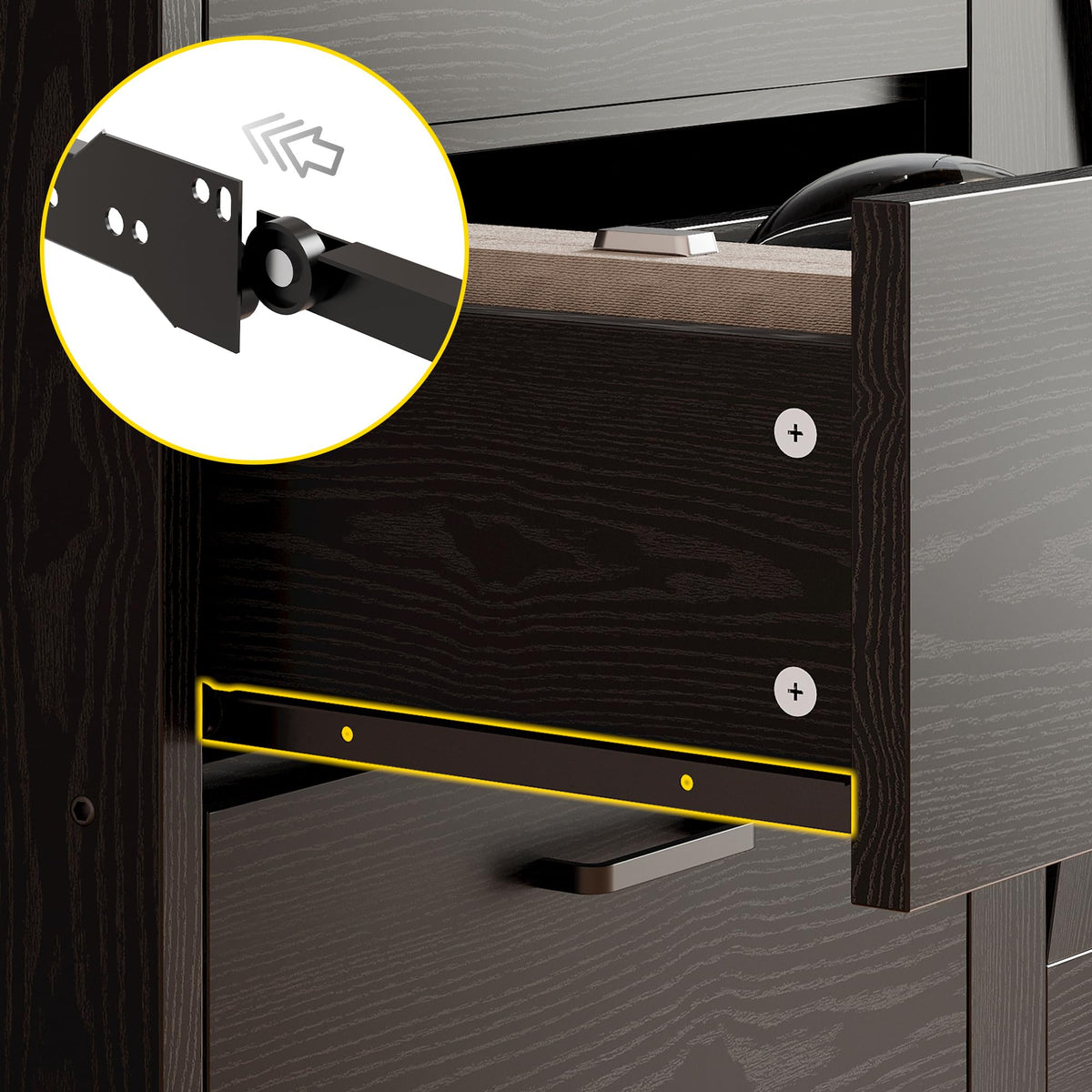 71 in Bookshelf with Doors and Drawers C4283