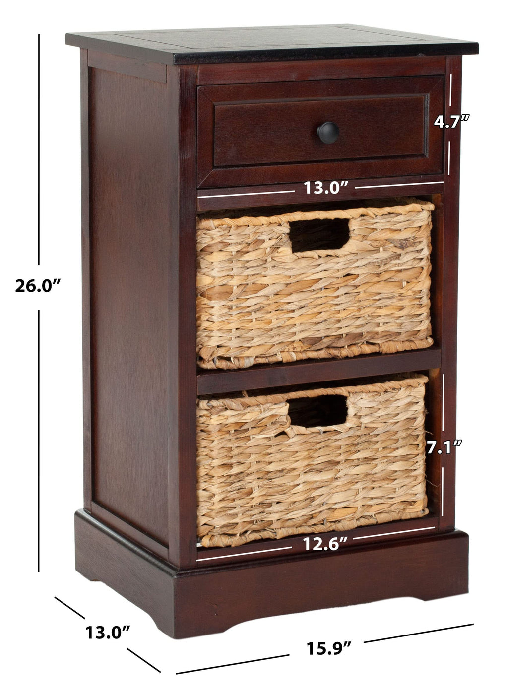 Wood Side Table O657