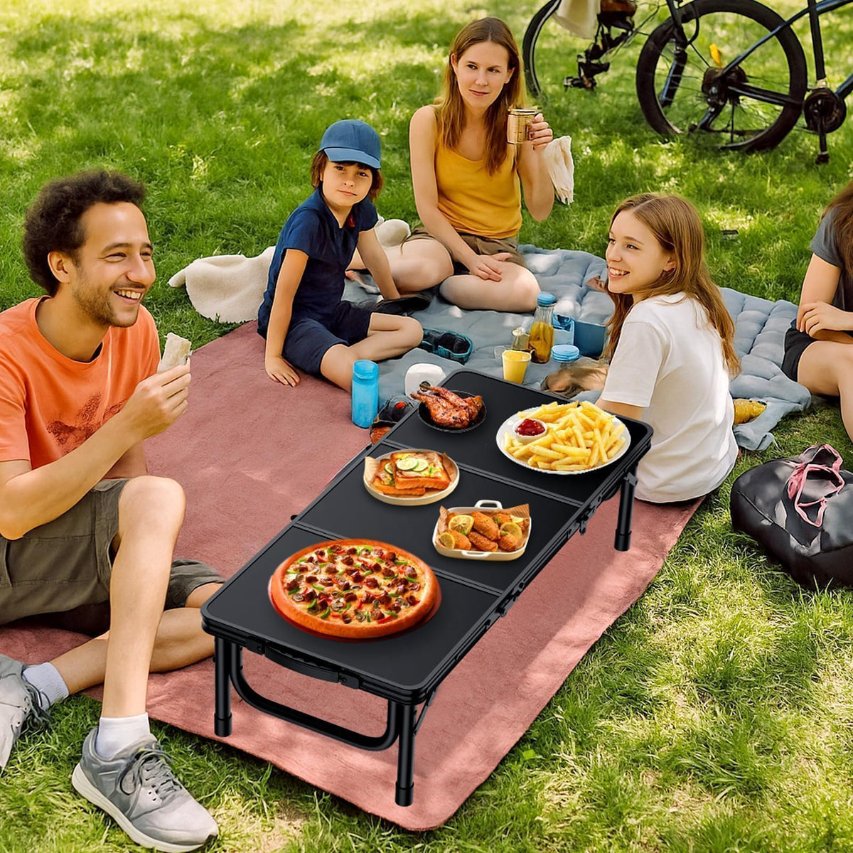 Black Folding Picnic Table V566