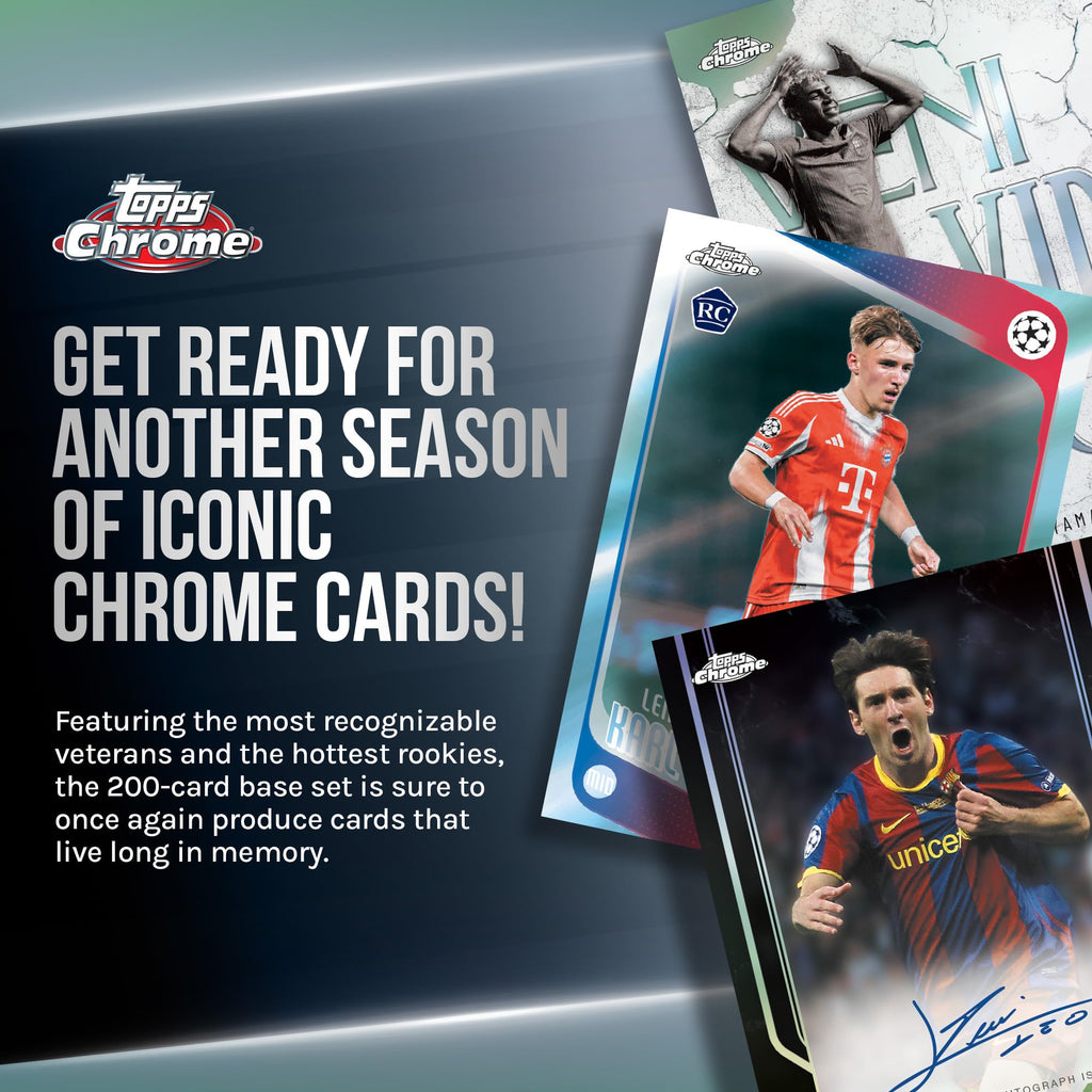 Topps Chrome UEFA Club Competitions Soccer Mega Box N9980