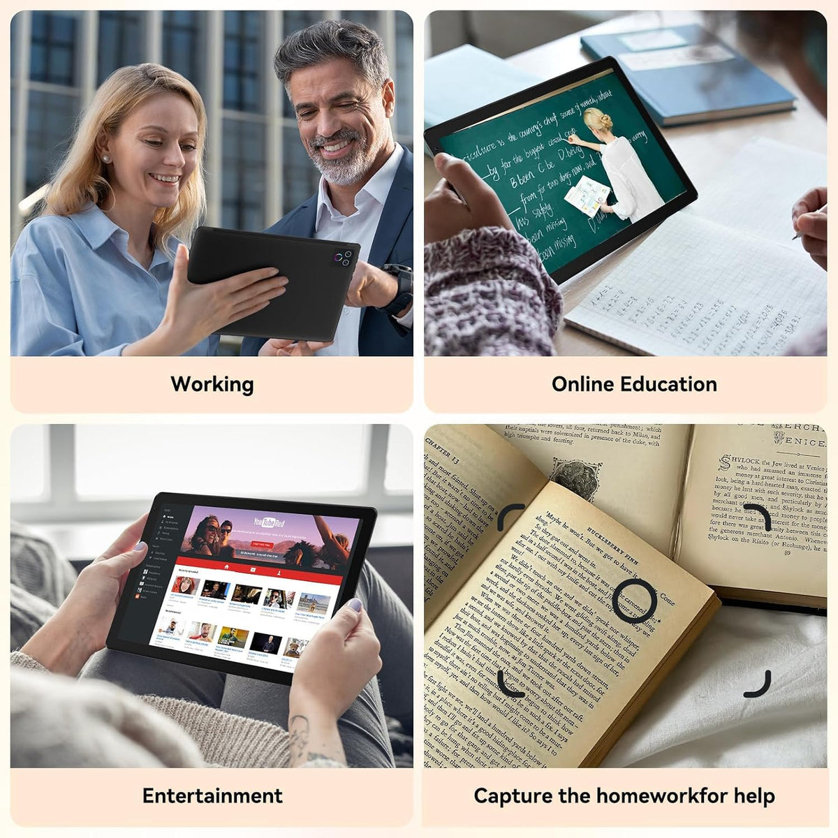 10.1" Android 16 Tablet Octa-core 36GB+128GB Dual Camera H601939
