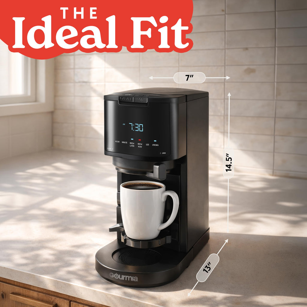 Black 12-Cup Single Serve Coffee Maker F693