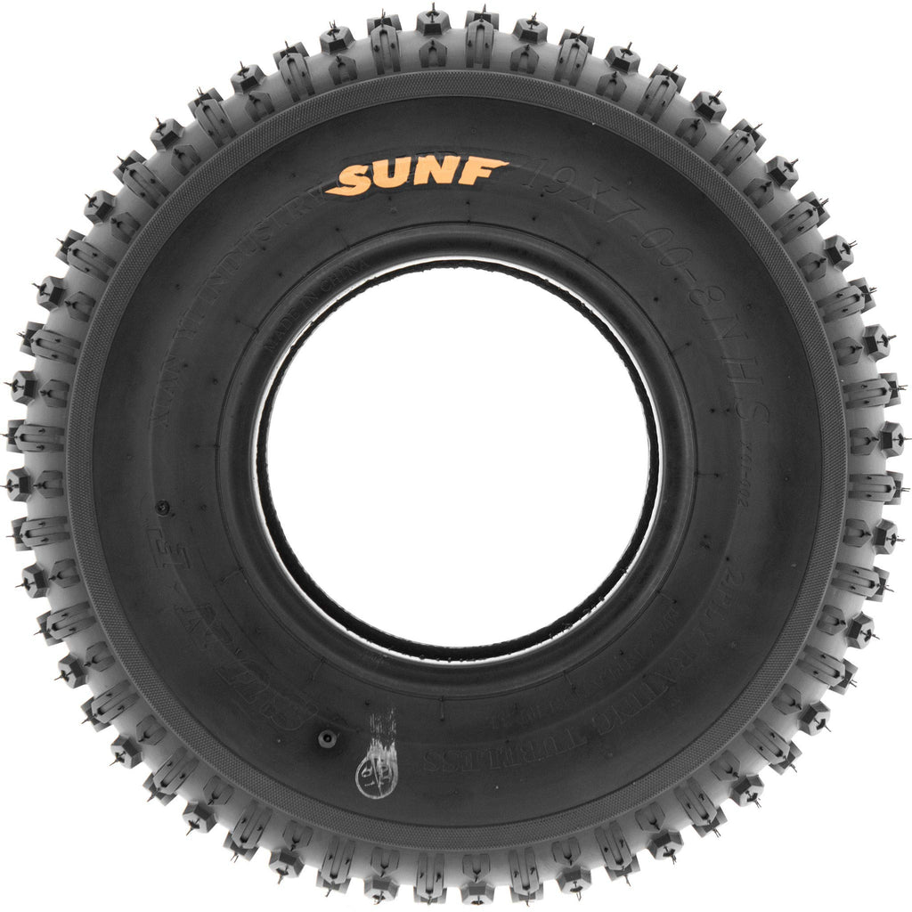 Set of 2 Off-Road Tires 19x7-8 6PR Knobby Tread D114