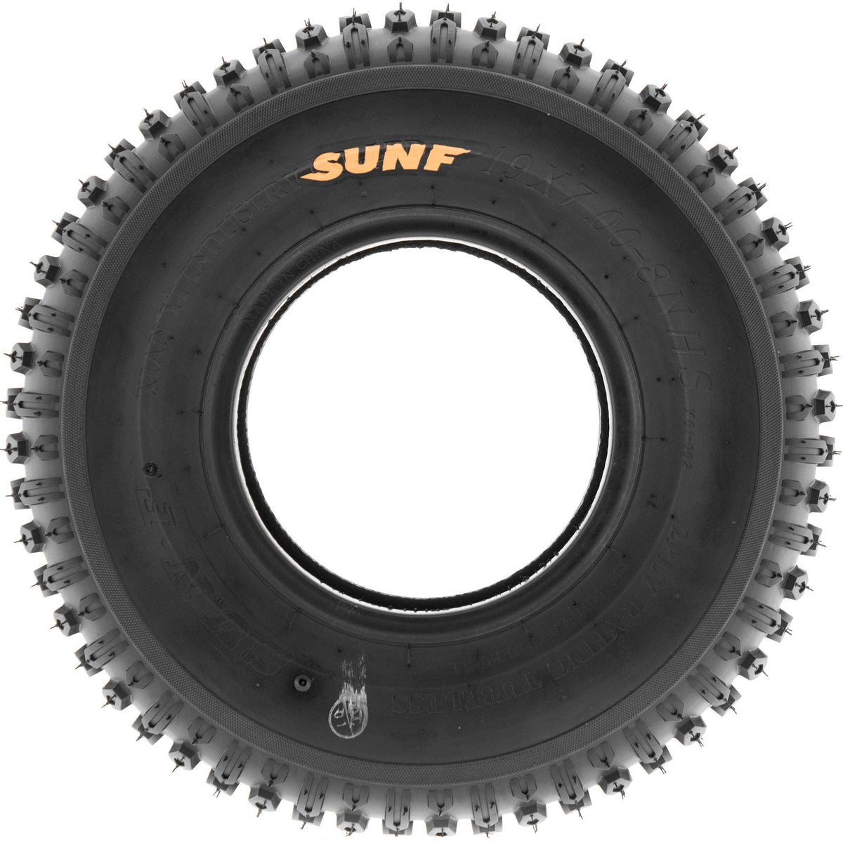 Set of 2 Off-Road Tires 19x7-8 6PR Knobby Tread D114