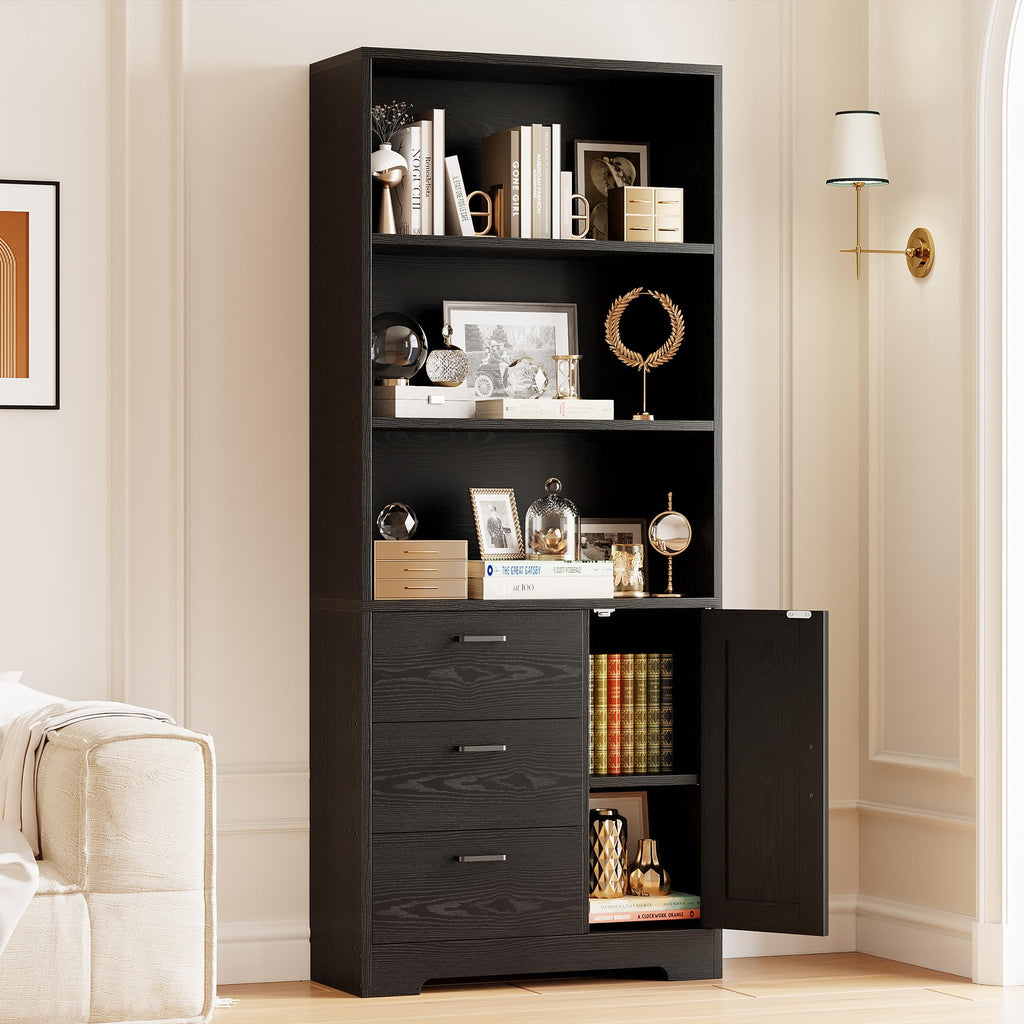 71 in Bookshelf with Doors and Drawers C4283