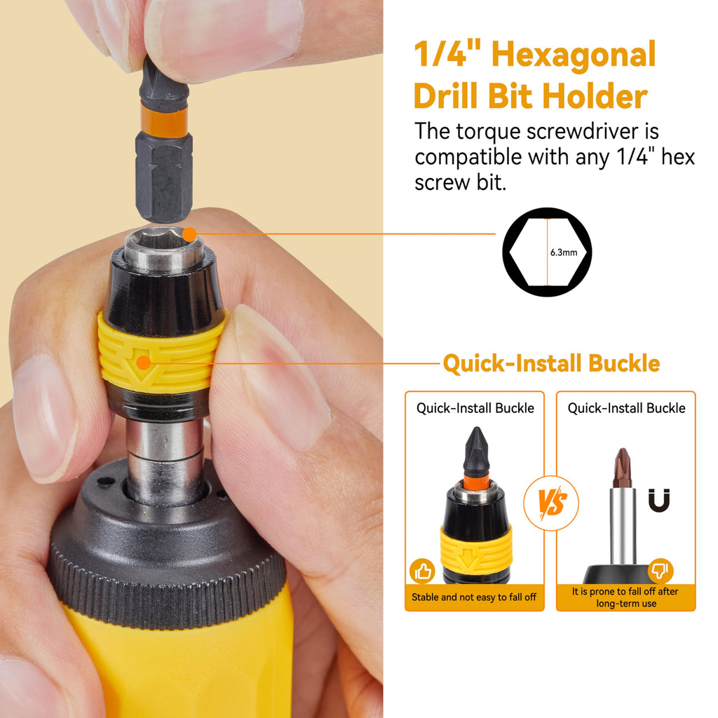 Torque Screwdriver Set 13-Piece 1/4" Drive R855560