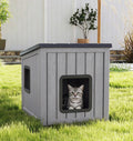 Weatherproof Outdoor Cat House with Air Holes M689