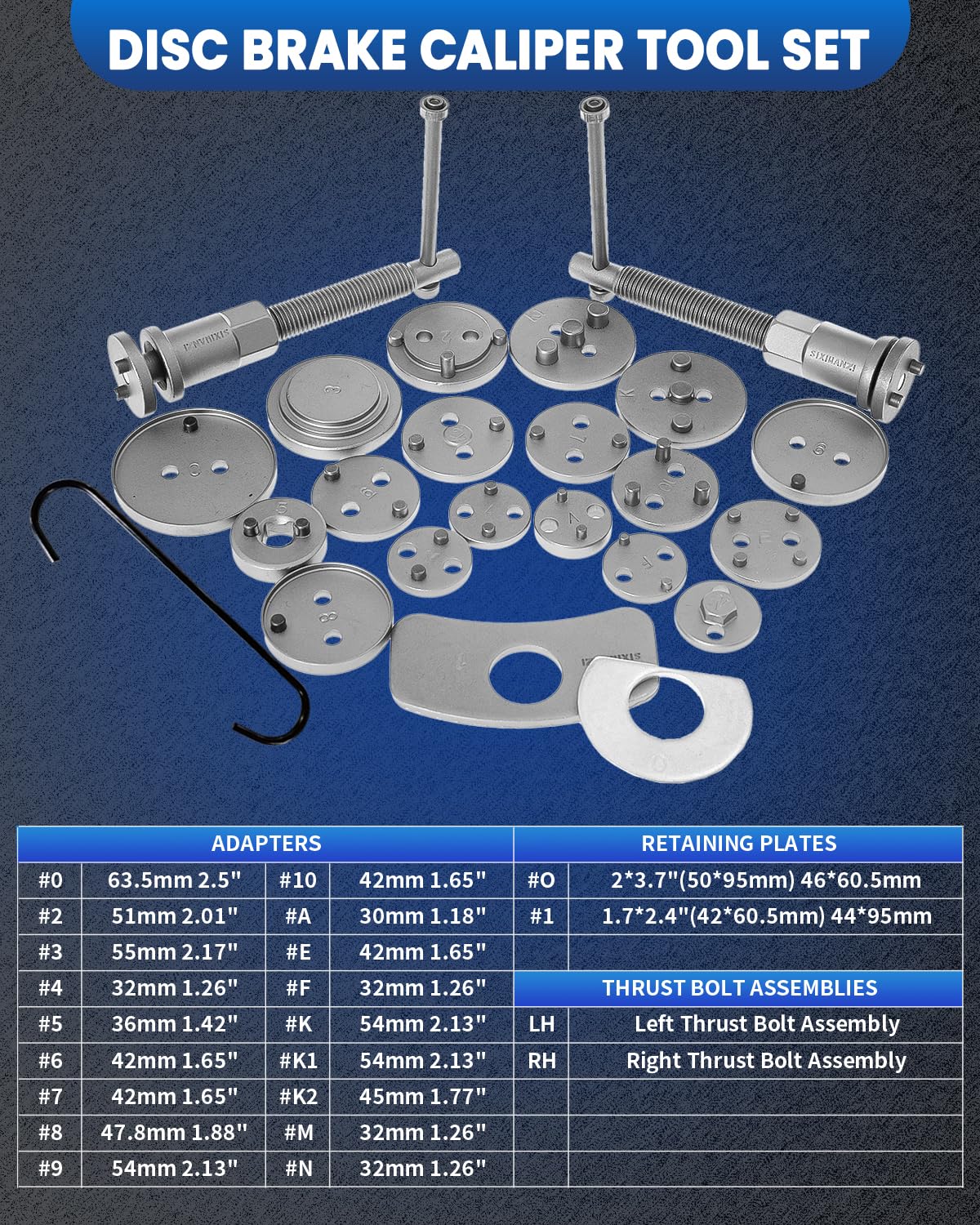Brake Caliper Compression Tool 24pc C3623
