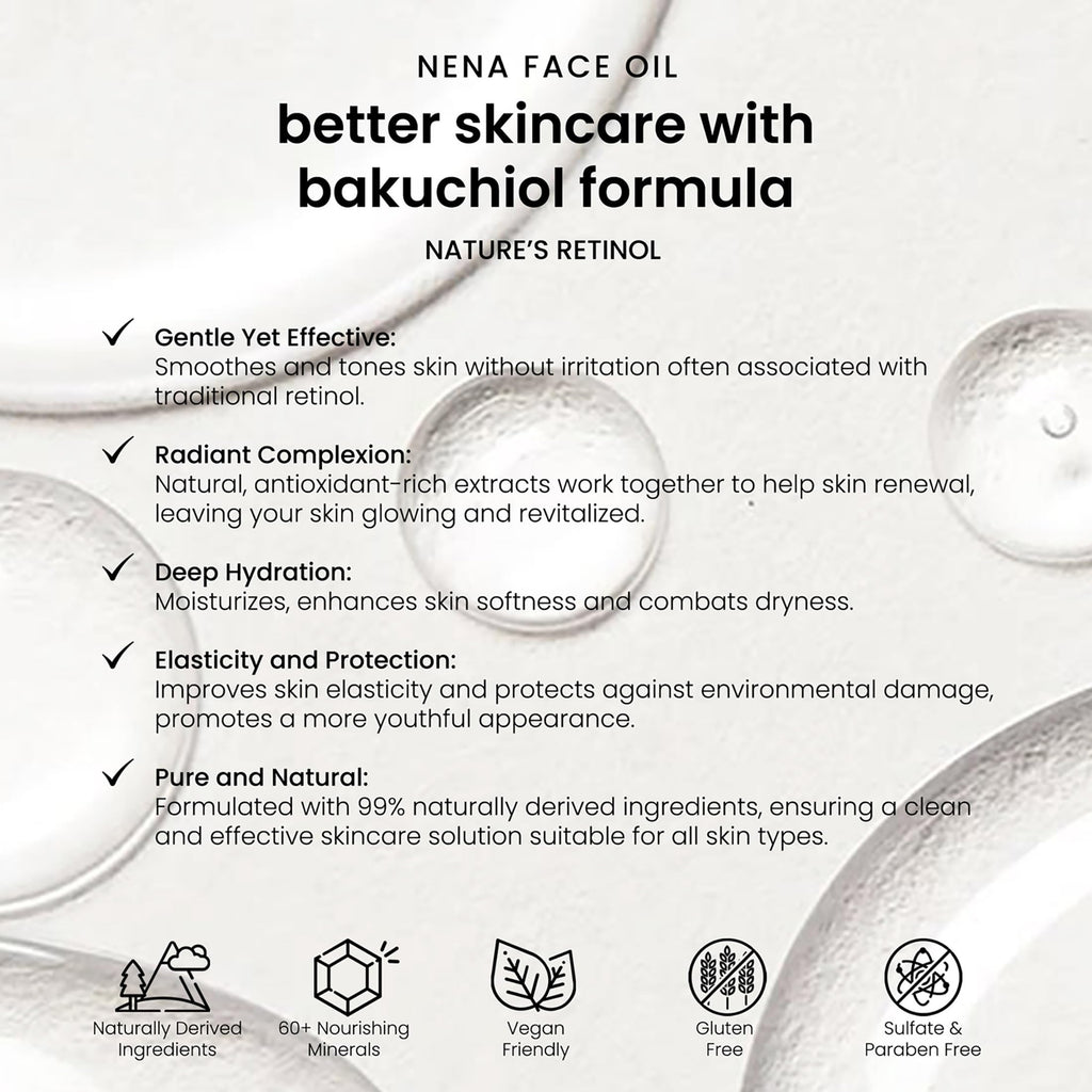 Bakuchiol and Vitamin E Face Oil 1 oz U84870