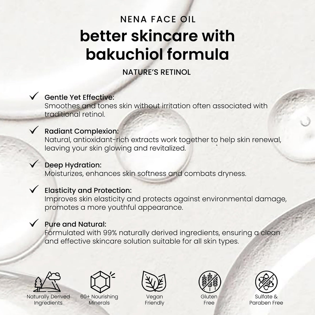 Bakuchiol and Vitamin E Face Oil 1 oz U84870
