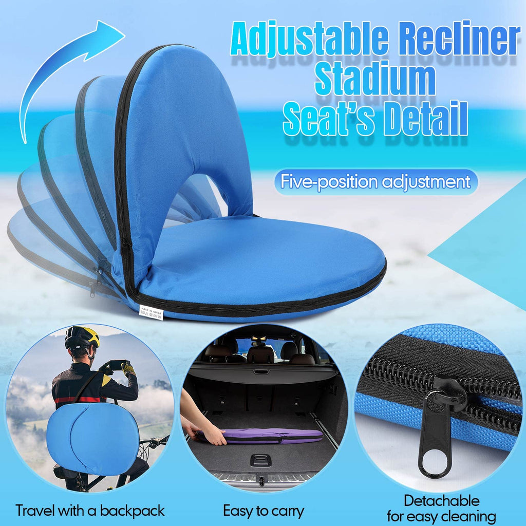 4 Pcs Stadium Seats with Back Support O94383