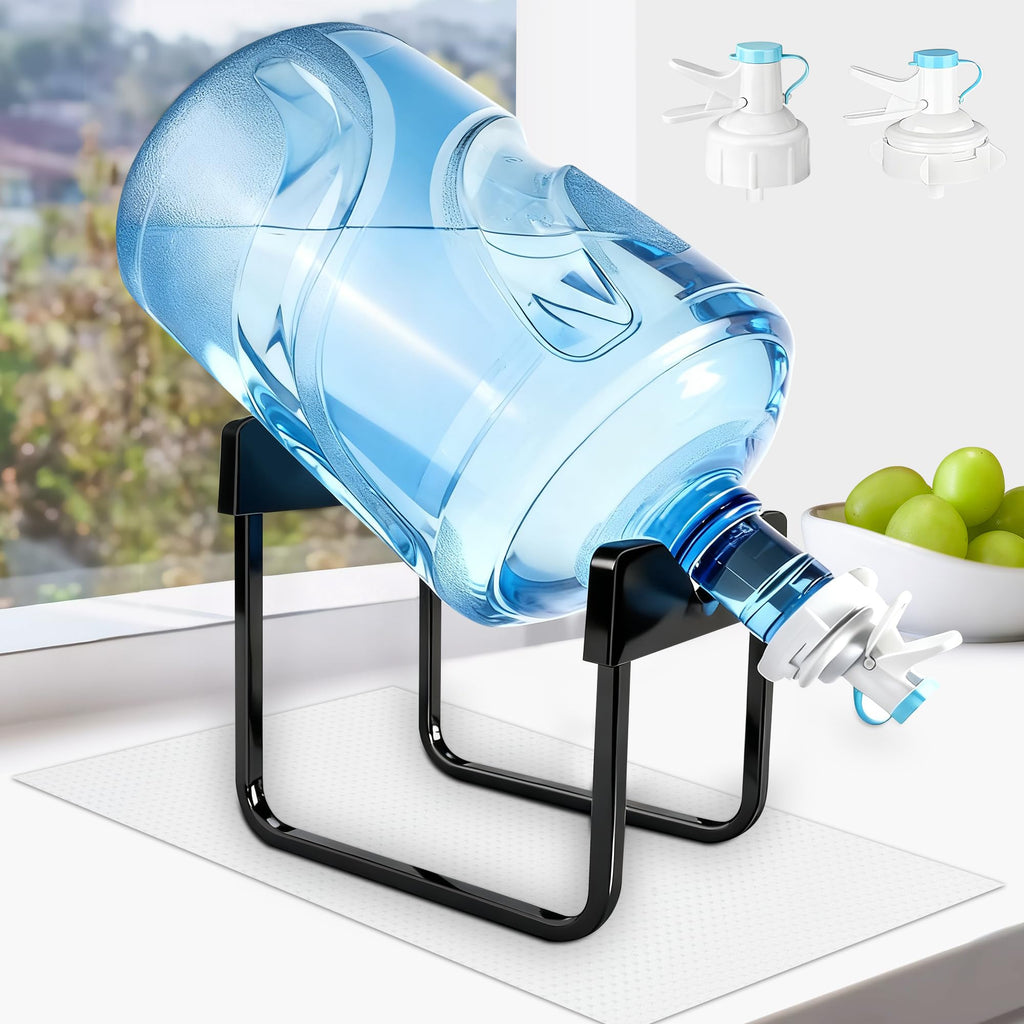 Water Dispenser Stand with 2 Faucets for 5-Gallon Buckets N1797