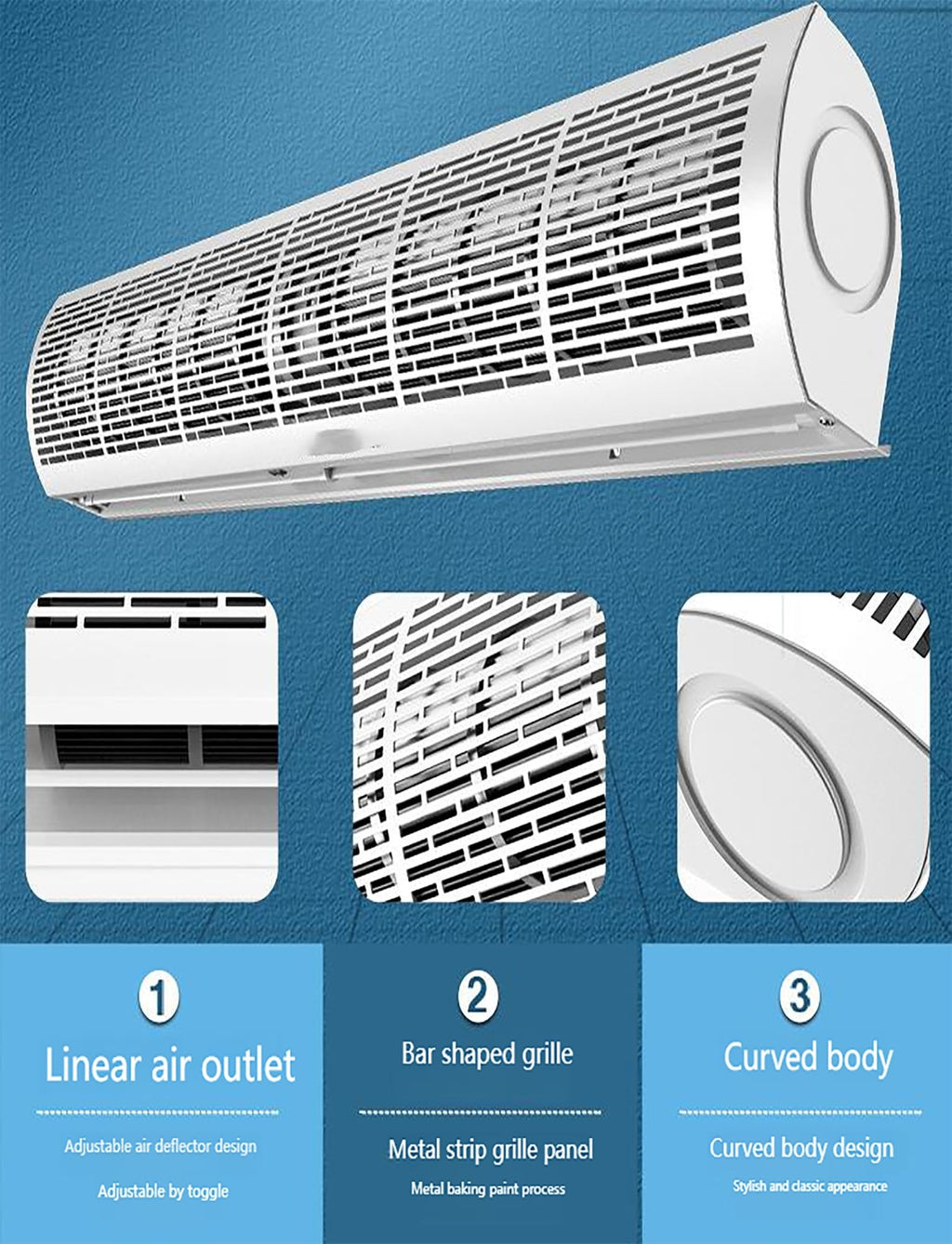 Commercial Air Curtain Blower with Remote K1261