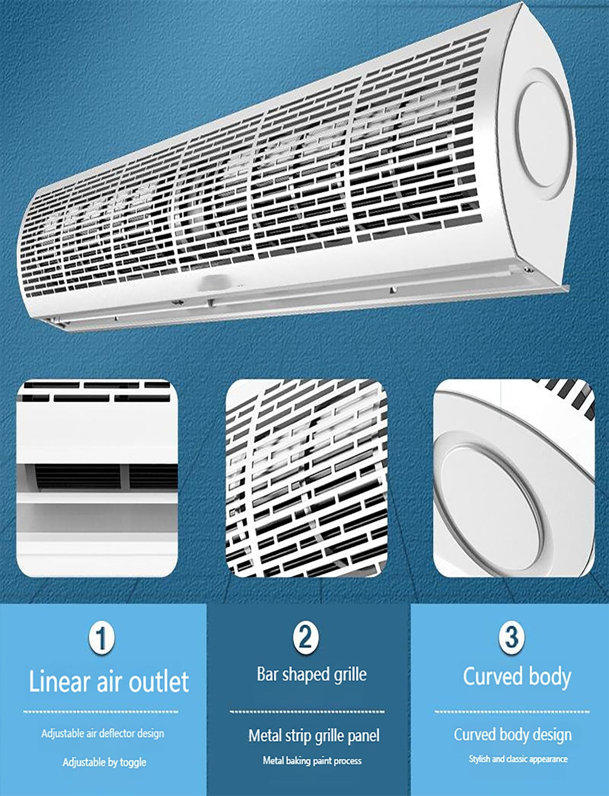 Commercial Air Curtain Blower with Remote K1261